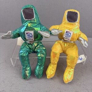 Intel 8" Inside Pentium II BUNNY PEOPLE 1997 Astronaut Beanies Set of 2